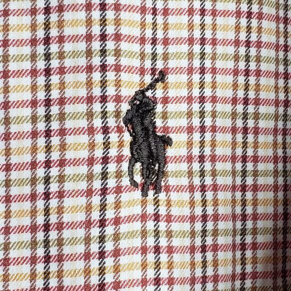 Polo Ralph Lauren Shirt Oxford Mens Blake XL Fall Brown Plaid LS Button Down - Picture 4 of 11